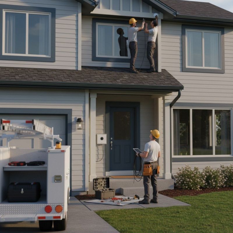 Local Security Lighting pros at work